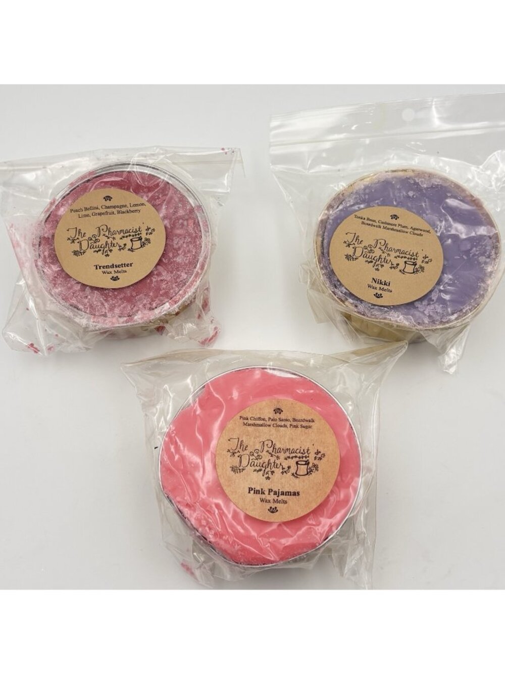 The Pharmacist’s Daughter Vendor Wax Melts 3 Pack Soufflés Peach Marshmallow 3”
